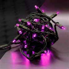Image of 50L 5MM LED -  Pink with Gr Cord - 6" Spacing